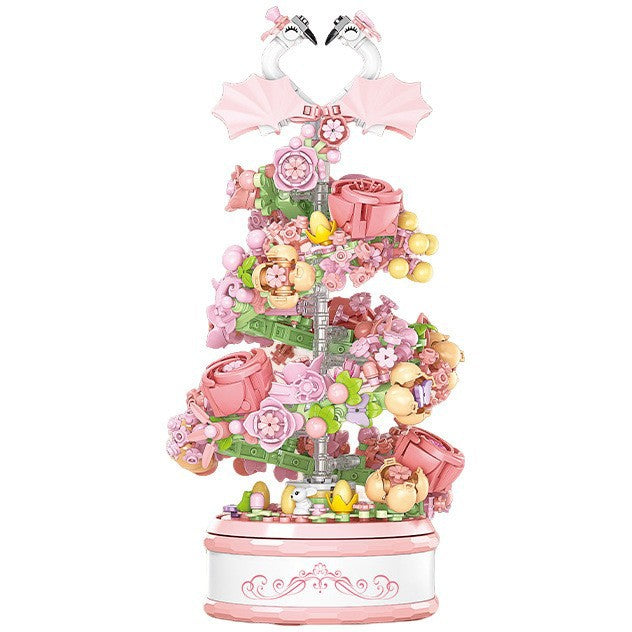 Flower Music Box Building Kit With Lights for Kids