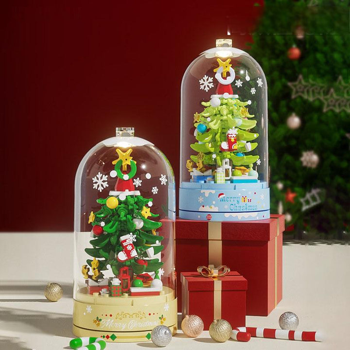 Christmas Tree Music Box With Clear Protective Dome