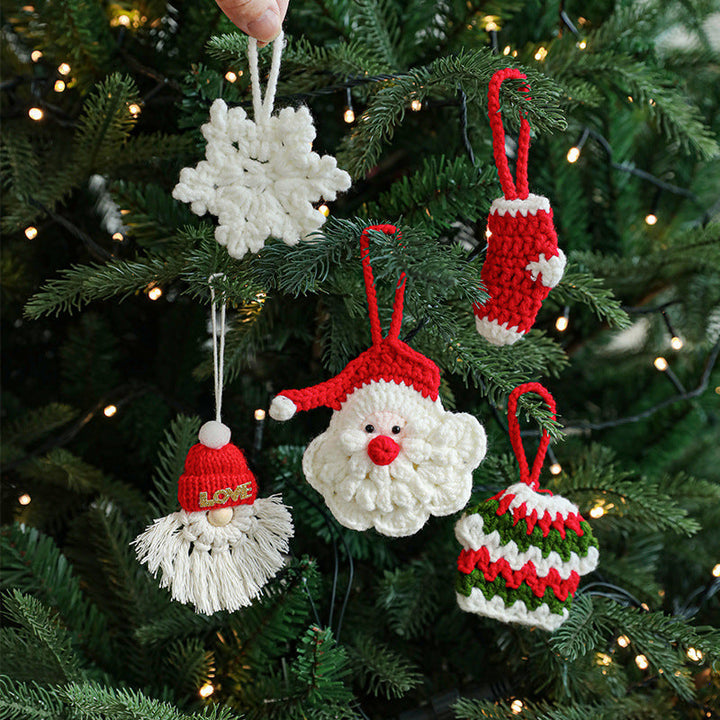 Hand-Woven Christmas Ornaments for Cozy Holiday Decor