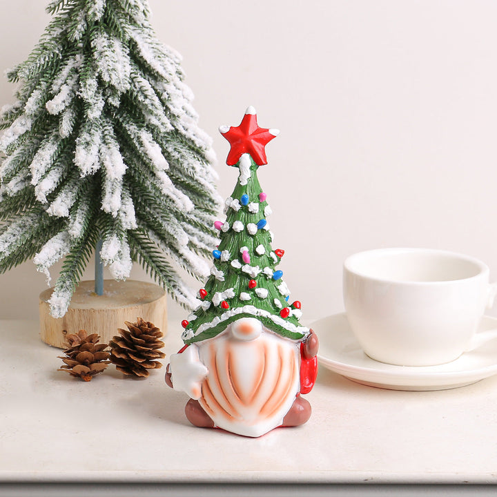 Christmas Gnome Tree Hat Ornament for Small Spaces