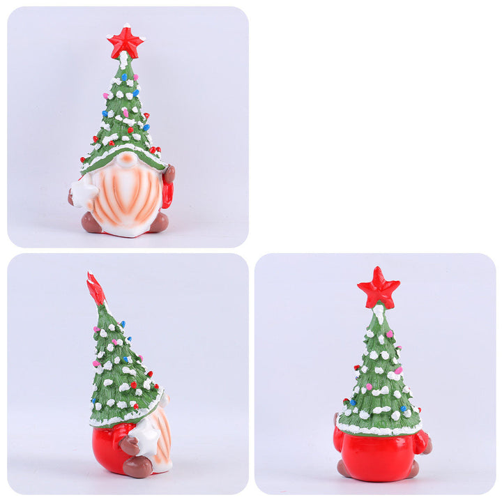 Christmas Gnome Tree Hat Ornament for Small Spaces