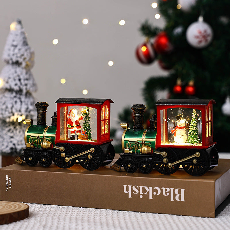 Christmas Train Ornament Night Light for Cozy Decor