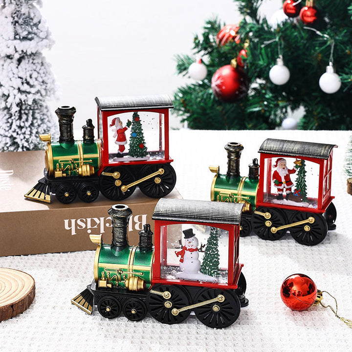 Christmas Train Ornament Night Light for Cozy Decor