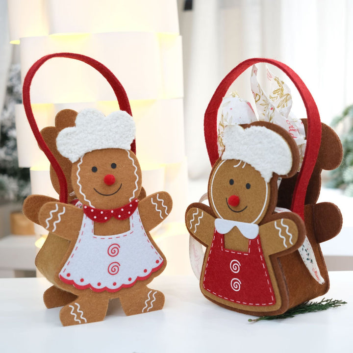 Christmas Gingerbread Tote Bags for Festive Gifting