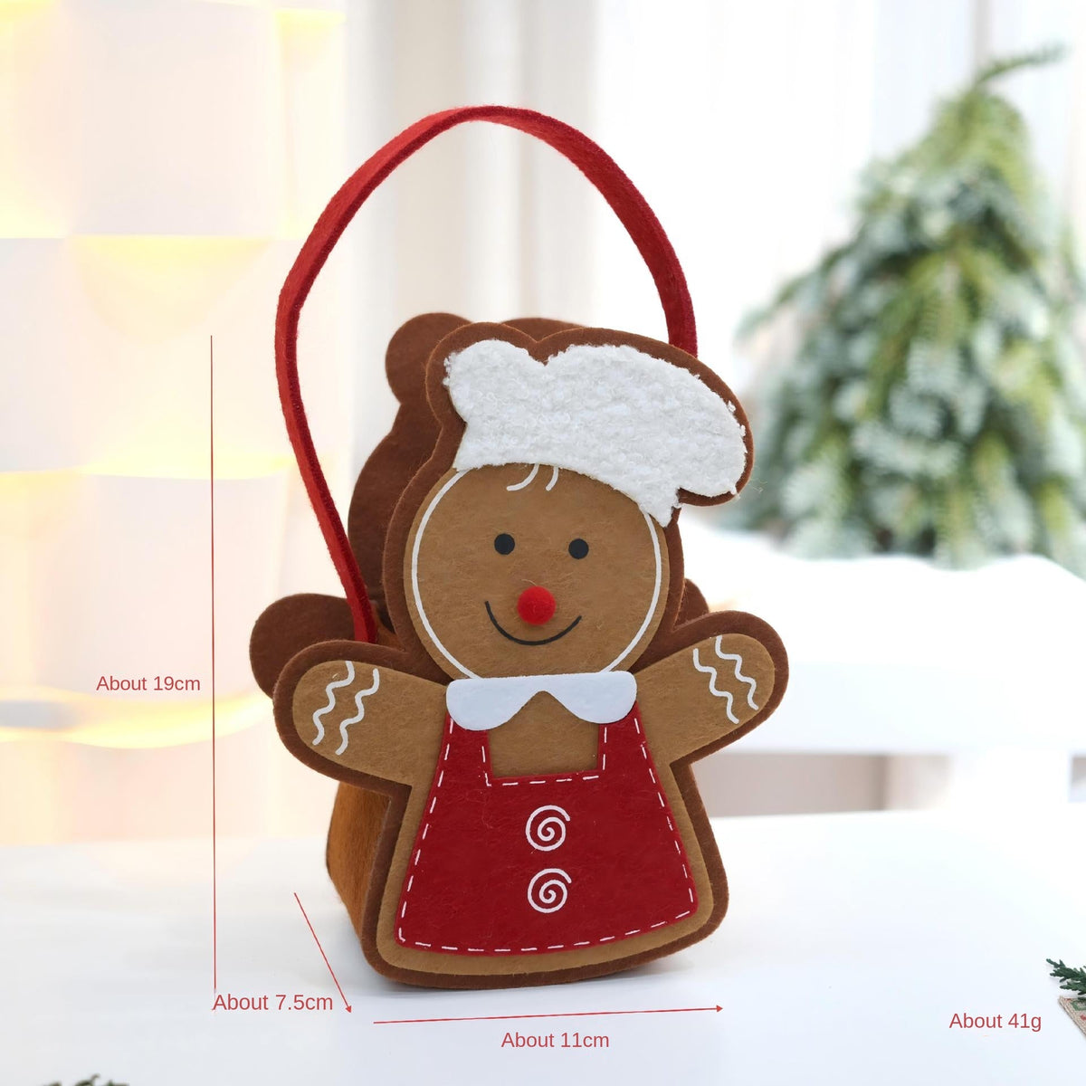 Christmas Gingerbread Tote Bags for Festive Gifting