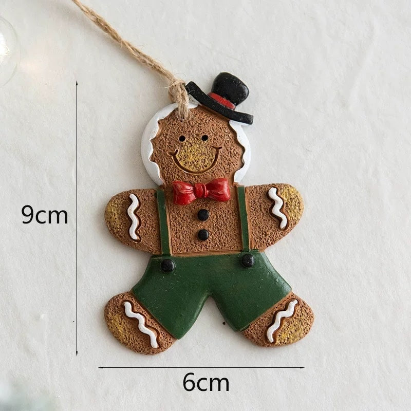 Christmas Gingerbread Man Ornaments – Retro Holiday Decor