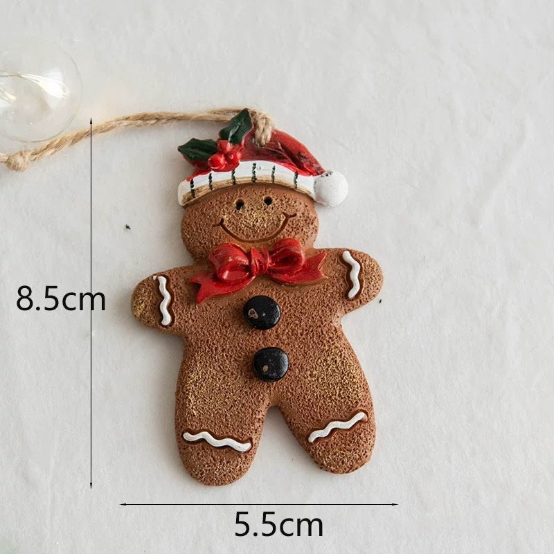 Christmas Gingerbread Man Ornaments – Retro Holiday Decor