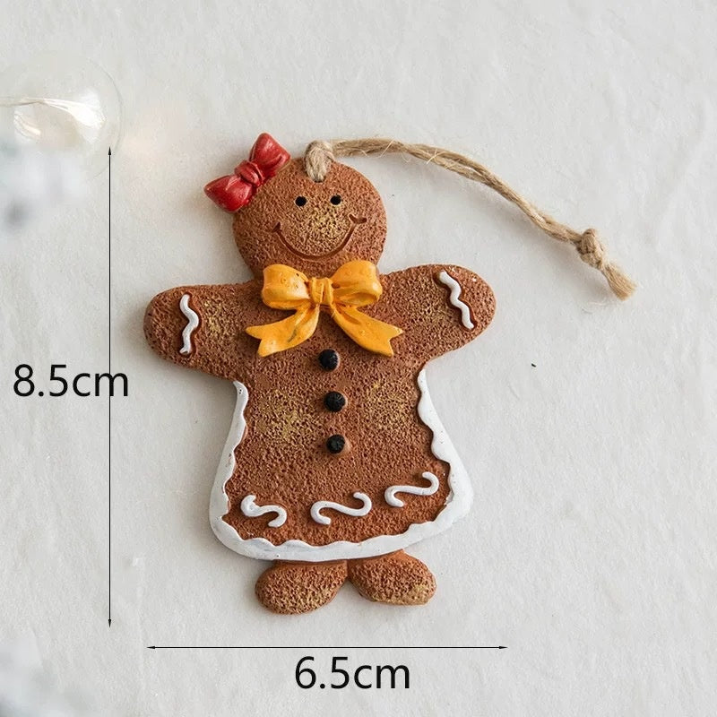 Christmas Gingerbread Man Ornaments – Retro Holiday Decor