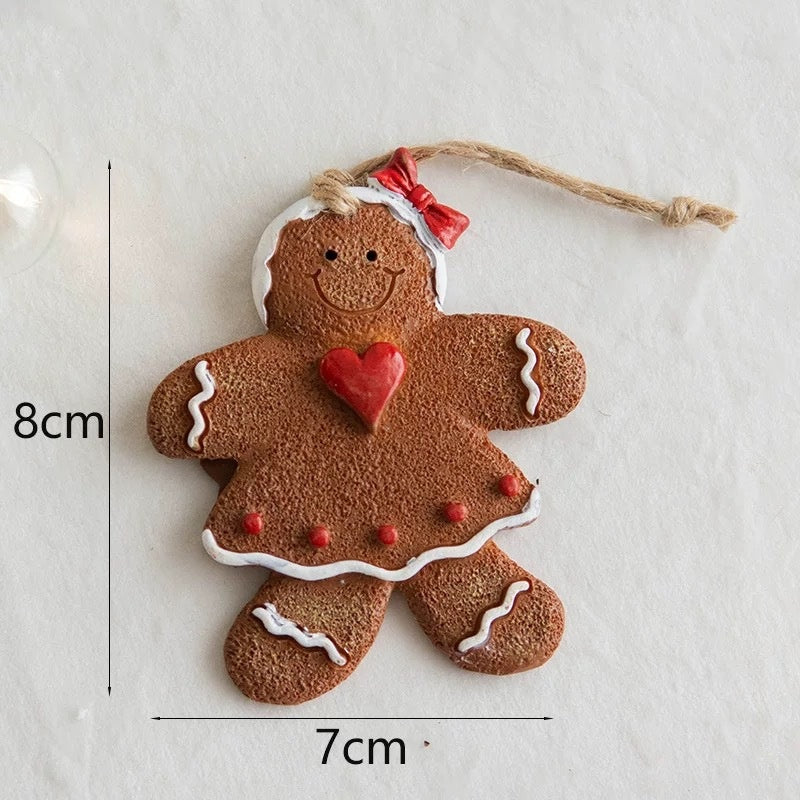 Christmas Gingerbread Man Ornaments – Retro Holiday Decor