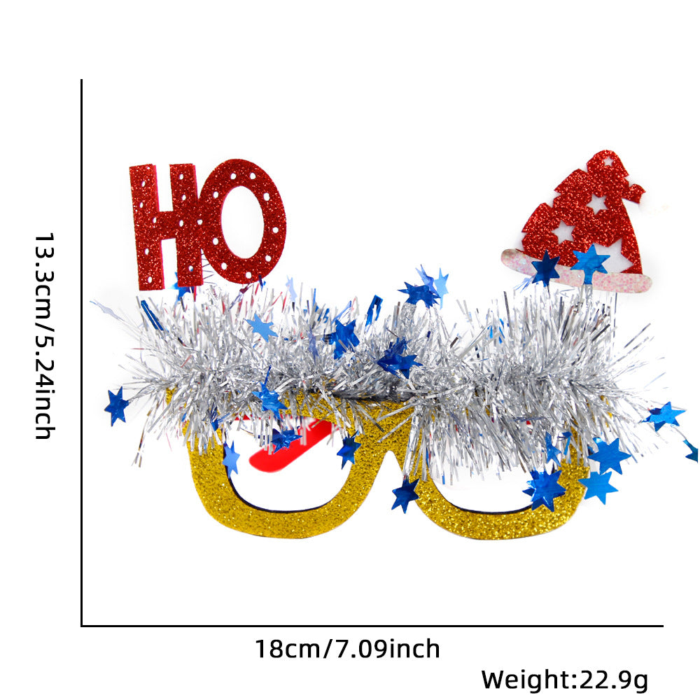 Christmas Novelty Glasses for Festive Party Photos