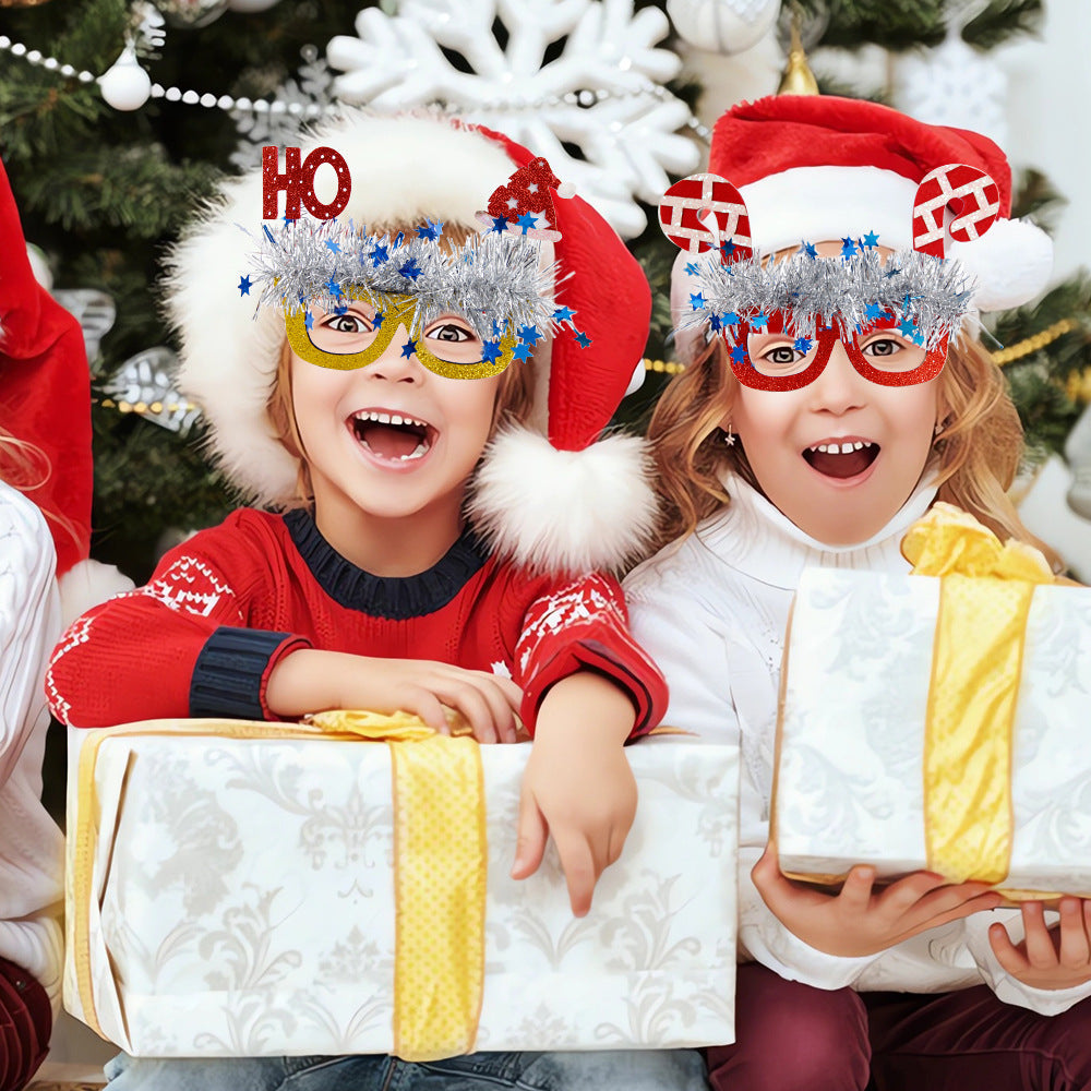 Christmas Novelty Glasses for Festive Party Photos