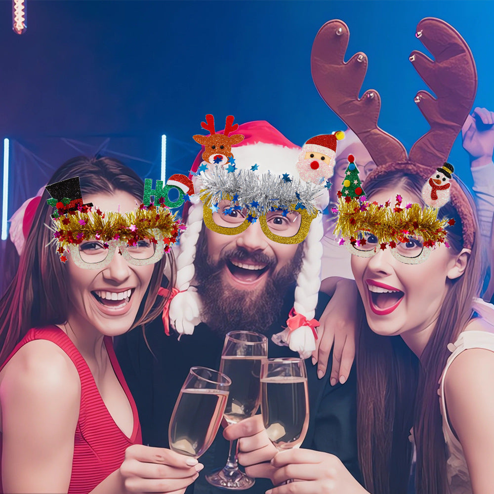 Christmas Novelty Glasses for Festive Party Photos