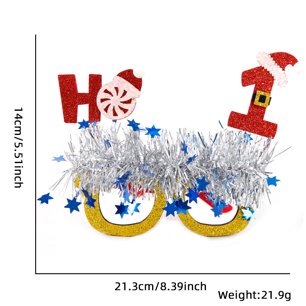 Christmas Novelty Glasses for Festive Party Photos