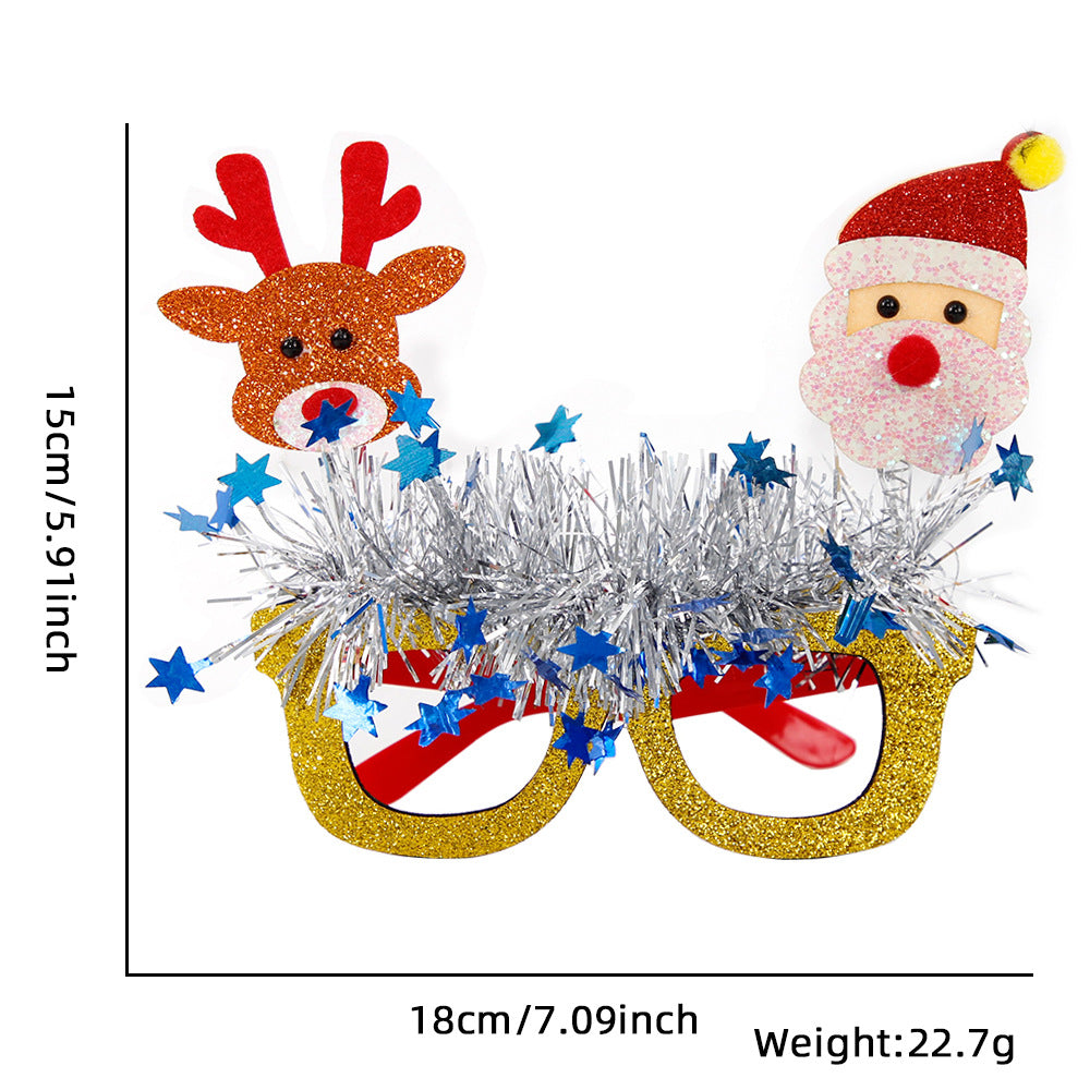 Christmas Novelty Glasses for Festive Party Photos