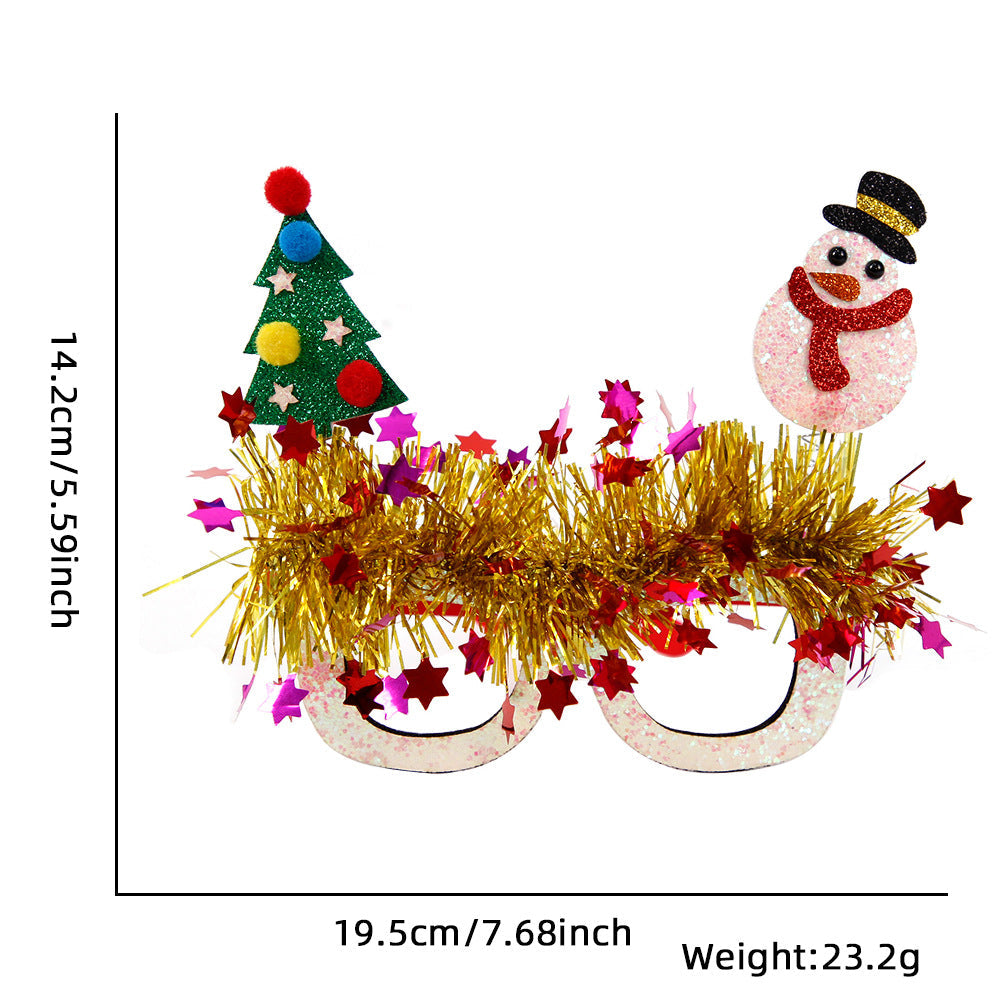 Christmas Novelty Glasses for Festive Party Photos