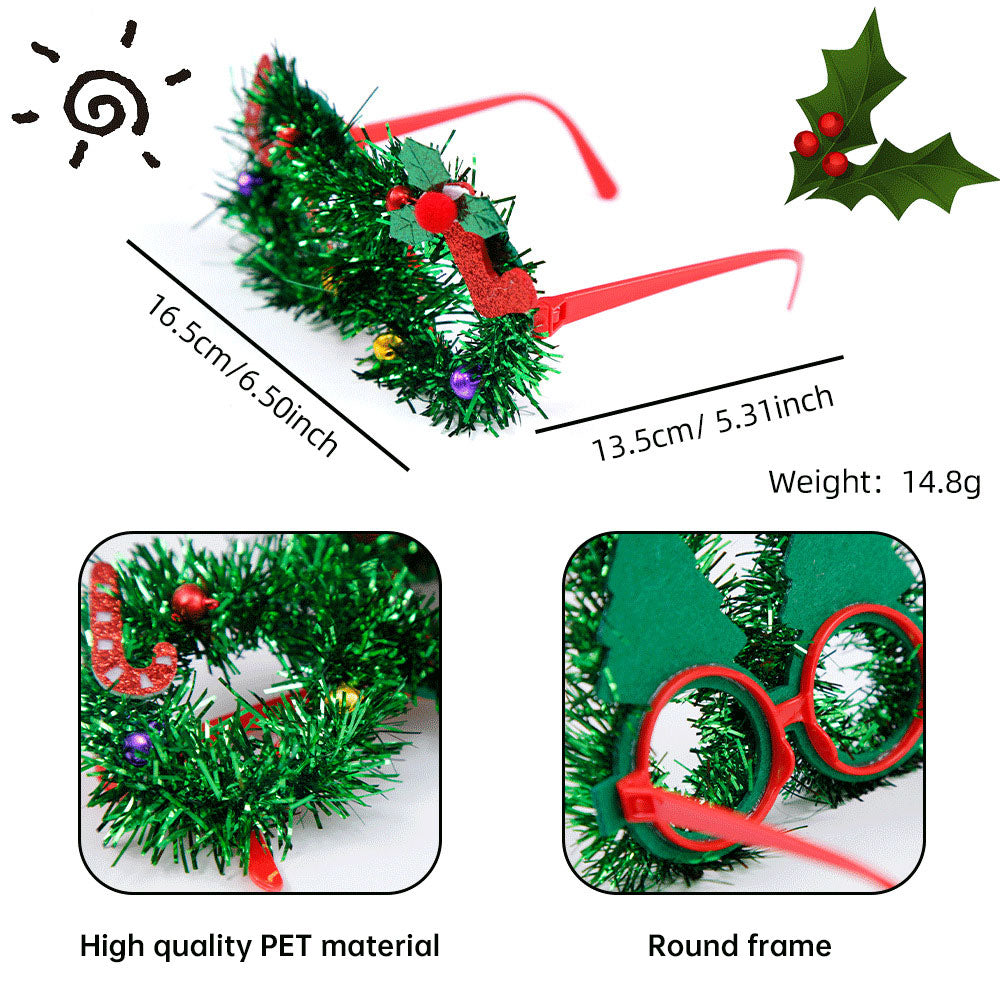 Christmas Novelty Glasses for Festive Holiday Photos