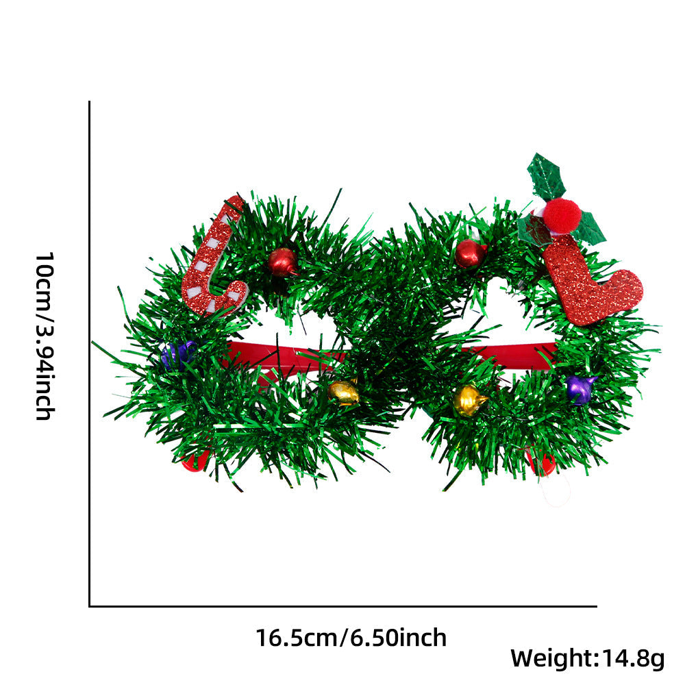 Christmas Novelty Glasses for Festive Holiday Photos