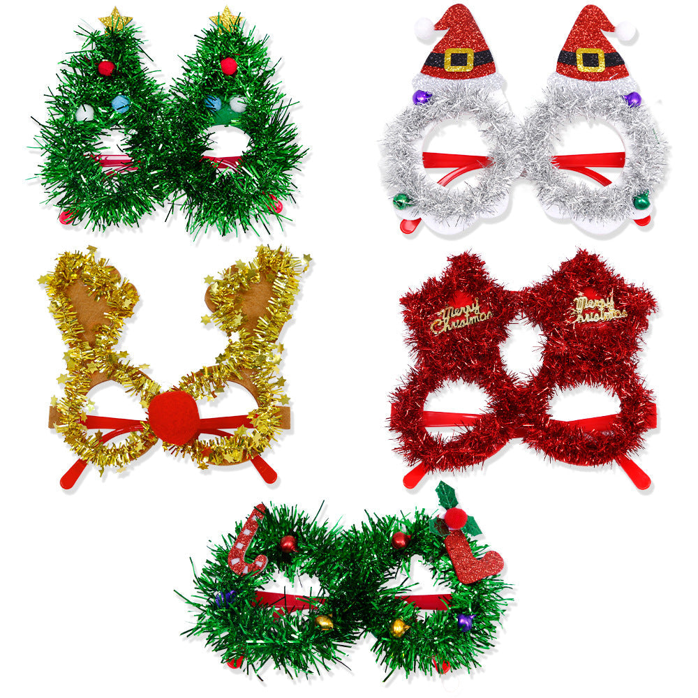 Christmas Novelty Glasses for Festive Holiday Photos