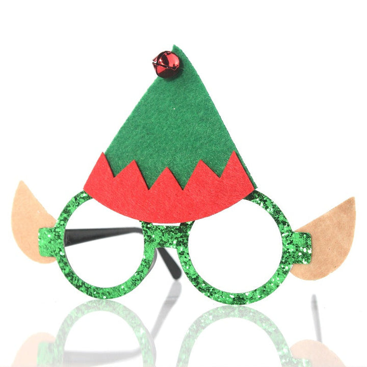Christmas Party Glasses with Reindeer Antlers & Glitter