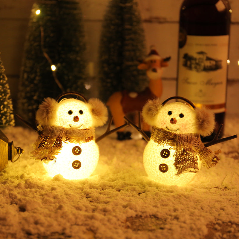 Glowing Snowman Ornament for Cozy Christmas Decor
