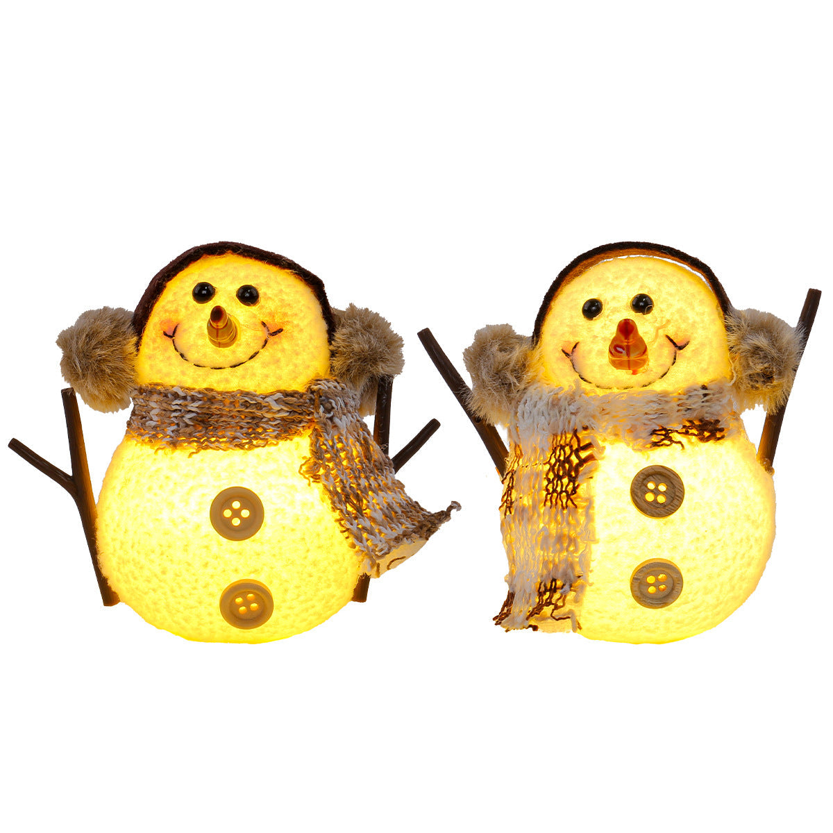 Glowing Snowman Ornament for Cozy Christmas Decor