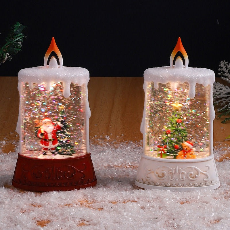 Christmas Water Lantern Candle for Cozy Holiday Glow