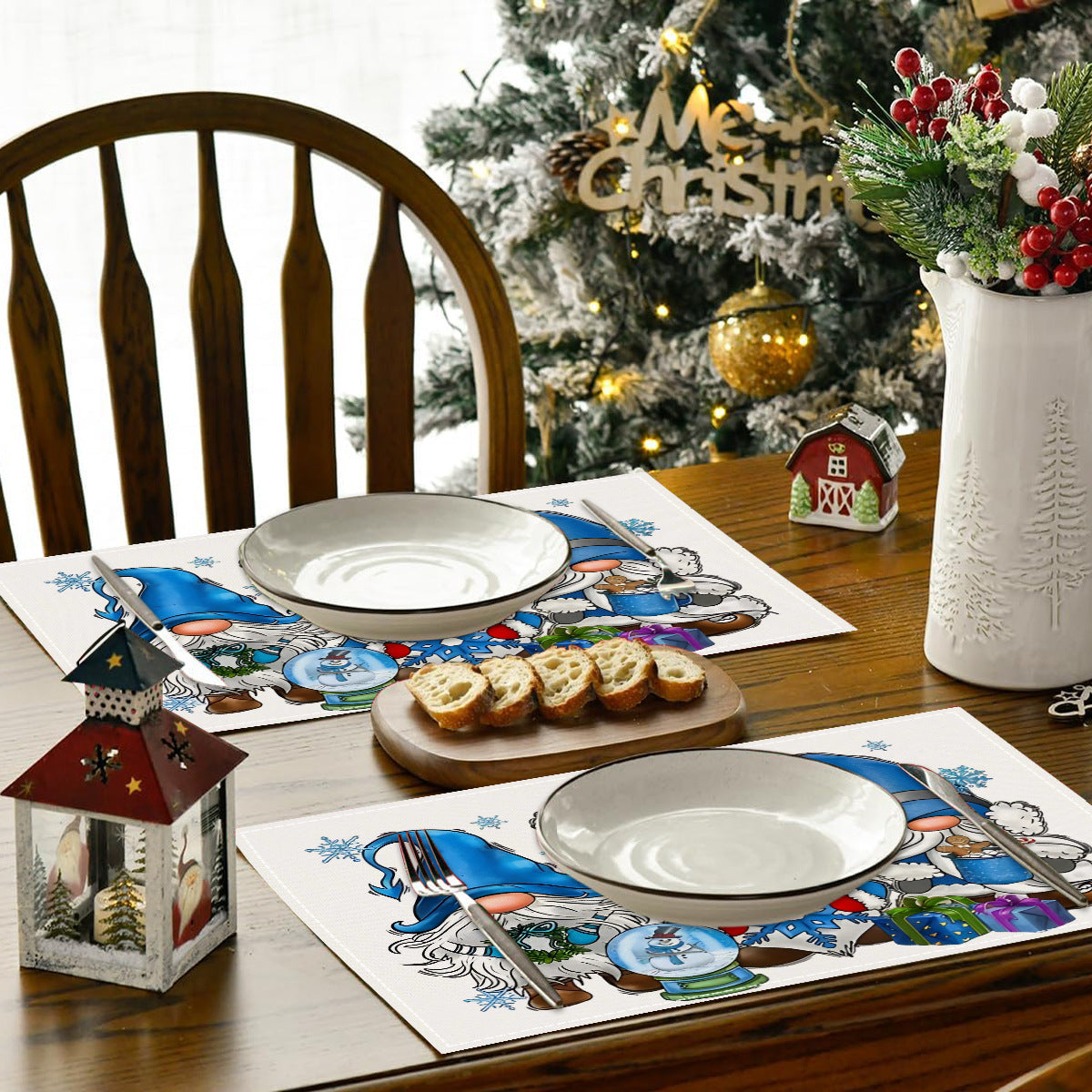 Christmas Gnome Placemats for Cheerful Holiday Tables