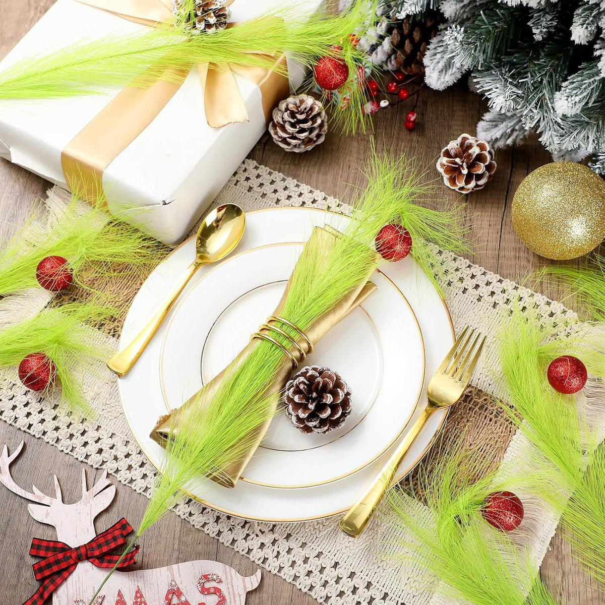 Christmas Elf Branch Decoration for Festive DIY Displays
