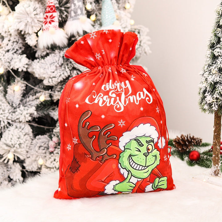 Christmas Gift Bag: Reusable Grinch Treat Pouch