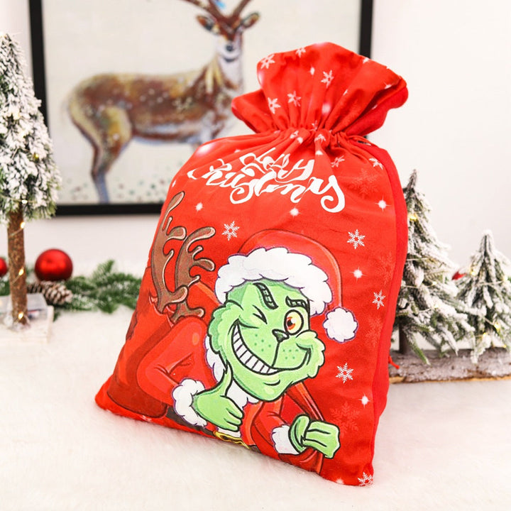 Christmas Gift Bag: Reusable Grinch Treat Pouch