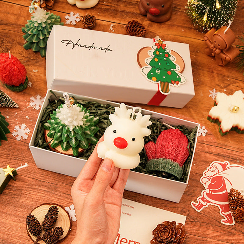 Handmade Christmas Candle Gift Set for Cozy Holiday Decor