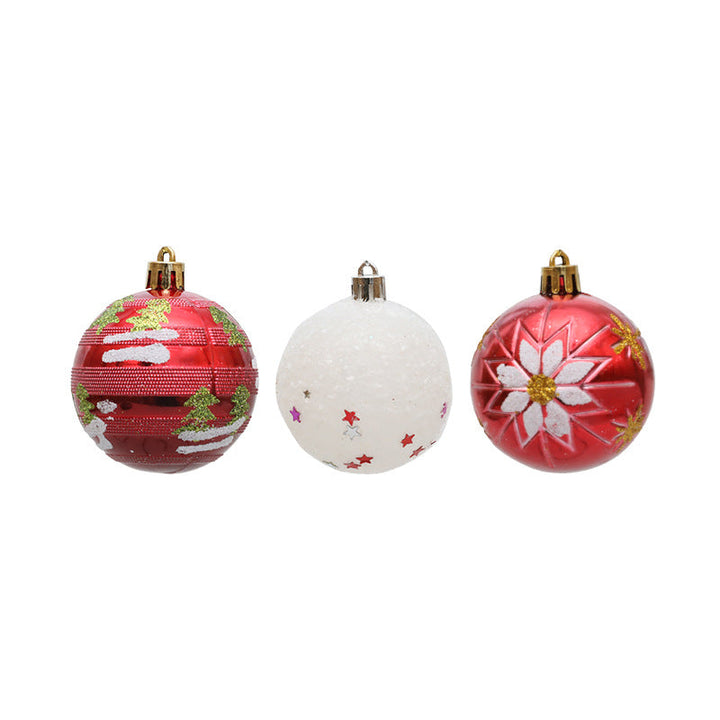 Christmas Bauble Set for a Festive Snowy Tree Display