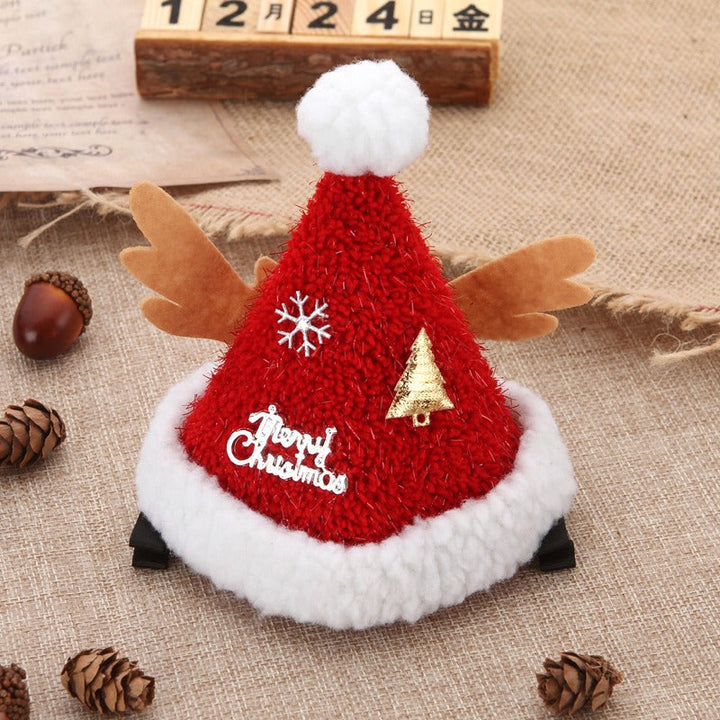 Christmas Hat Hair Clip for Playful Holiday Styles