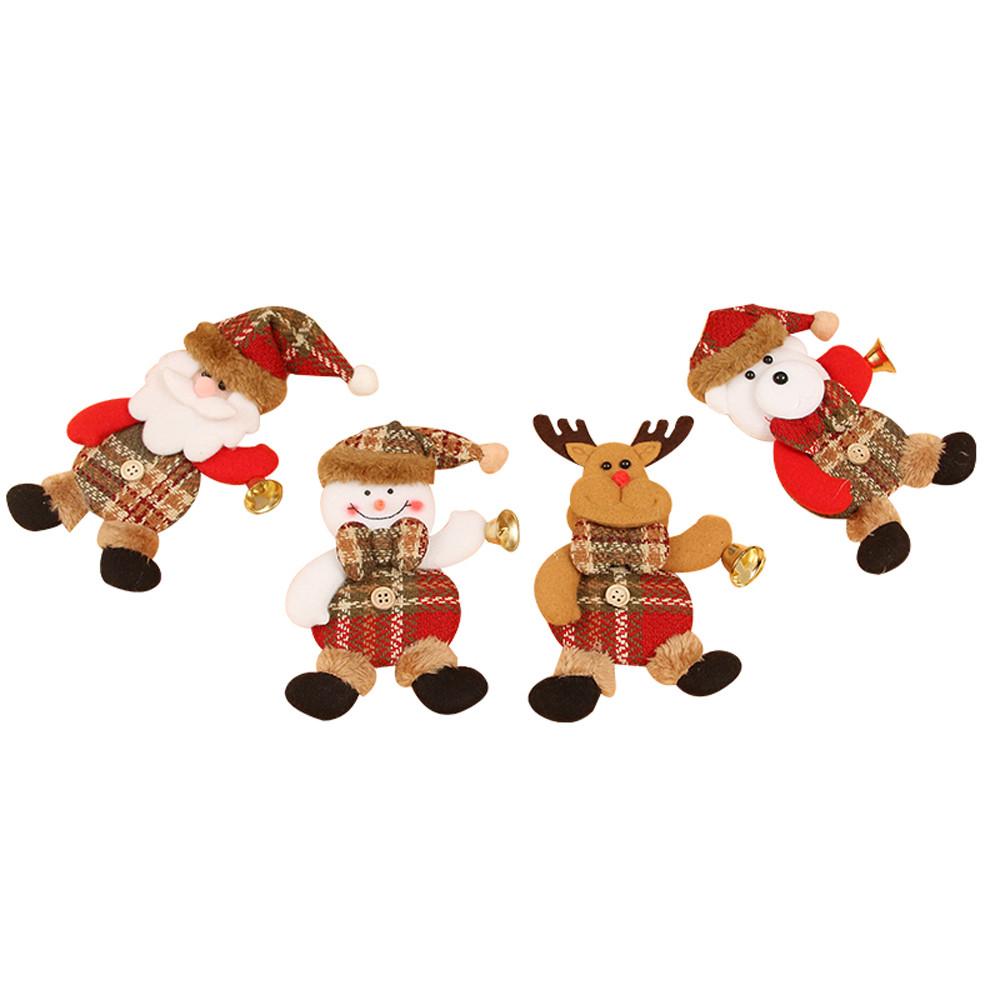 Plush Snowman Christmas Ornament for Cozy Tree Charm