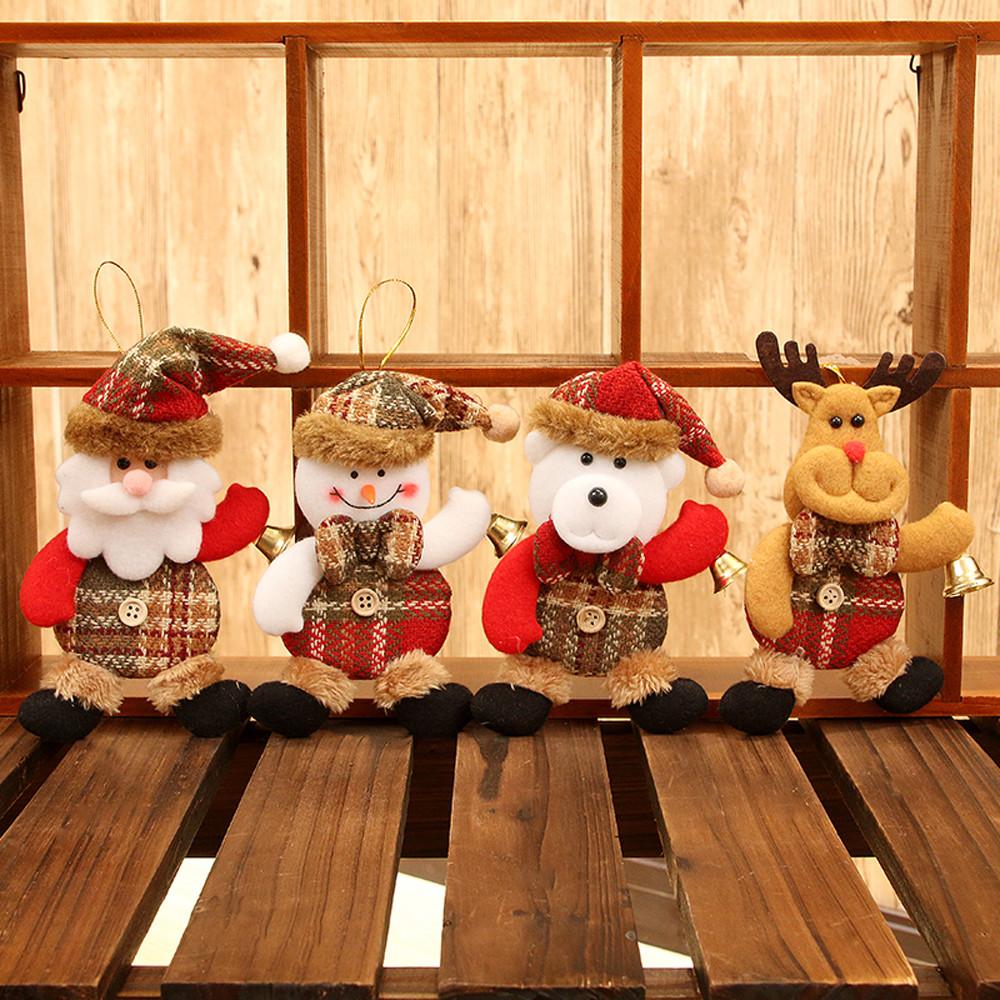 Plush Snowman Christmas Ornament for Cozy Tree Charm