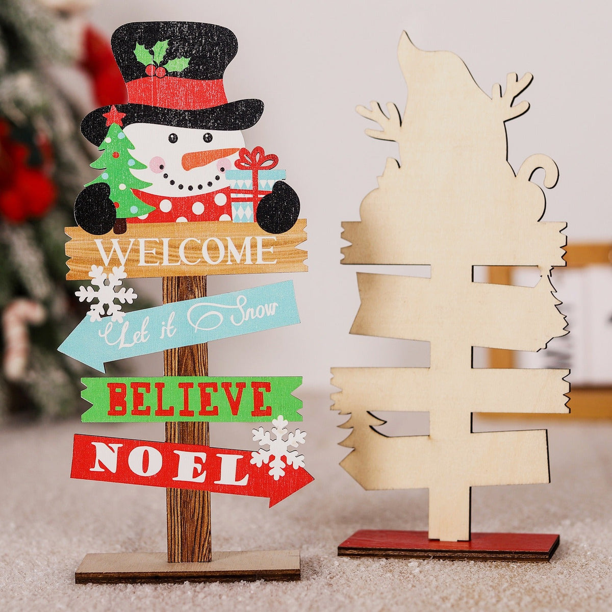 Wooden Christmas Tree Decoration for Festive Charm