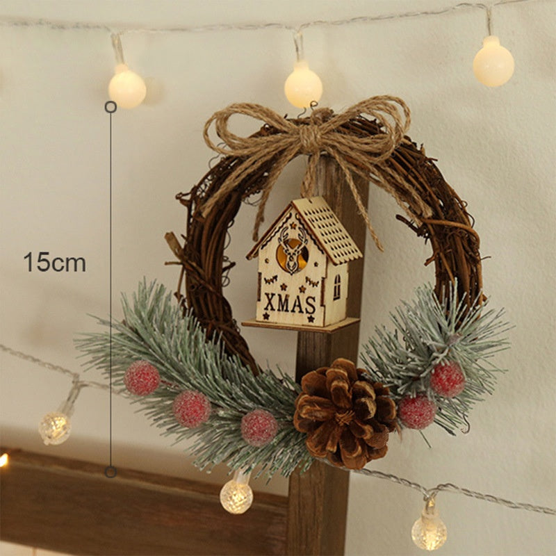 Christmas Wreath Rustic Woodland Holiday Wall Decor