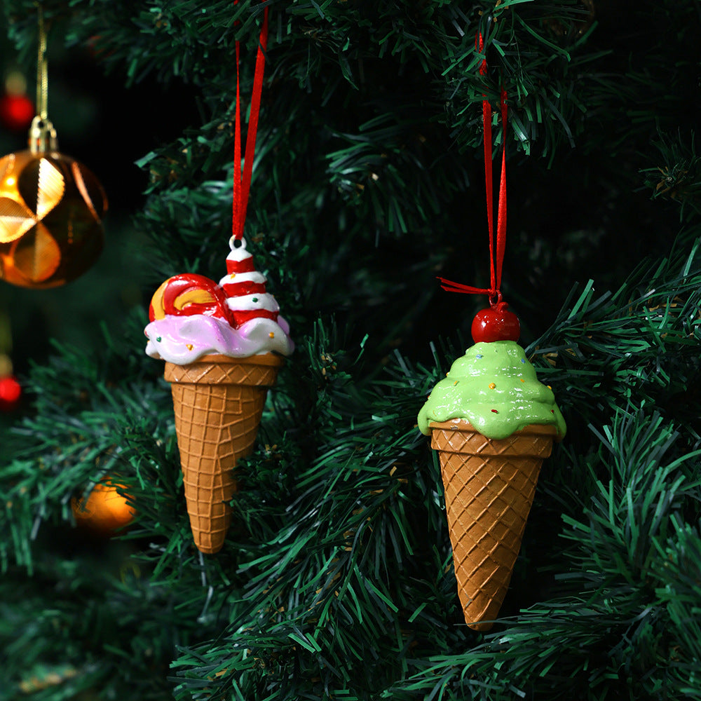 Christmas Ice Cream Ornament for Playful Tree Decor