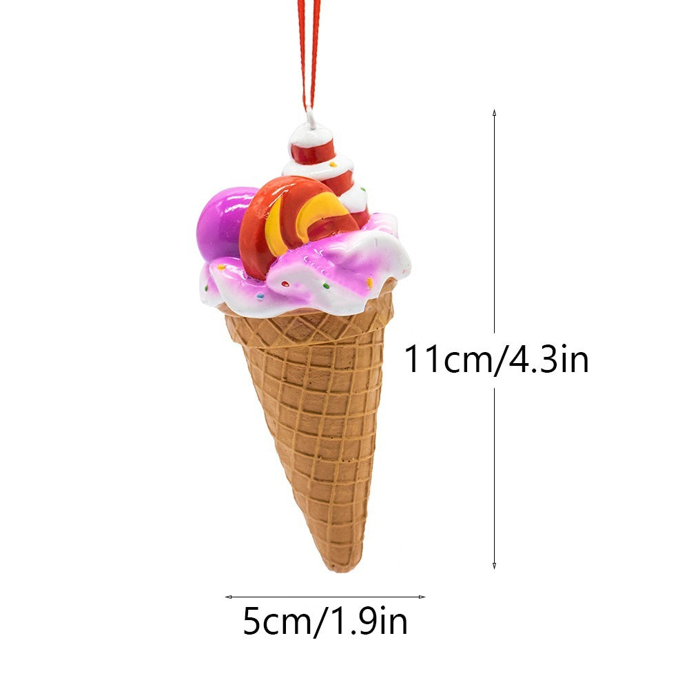 Christmas Ice Cream Ornament for Playful Tree Decor
