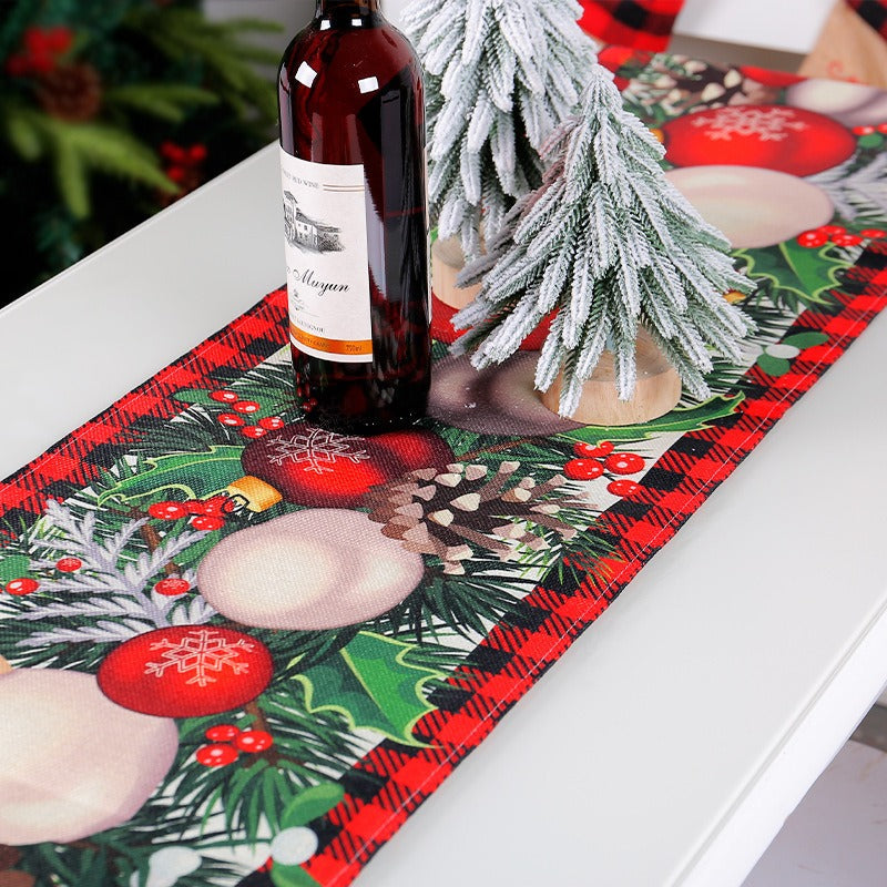 Christmas Table Runner Set — Instant Holiday Tablescape
