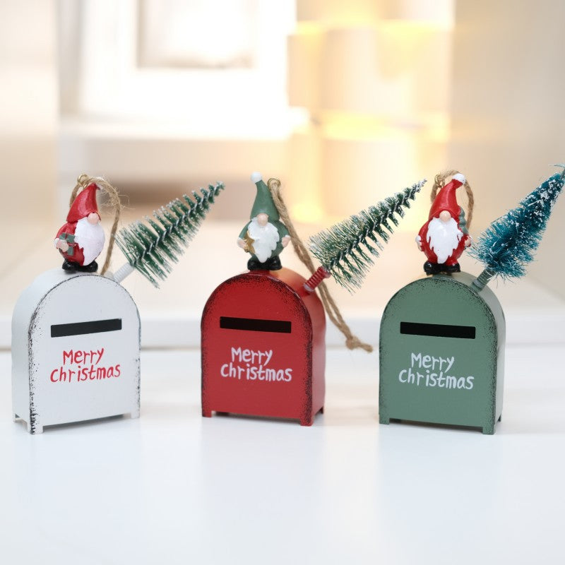 Christmas Santa Mailbox Ornament for Vintage Charm