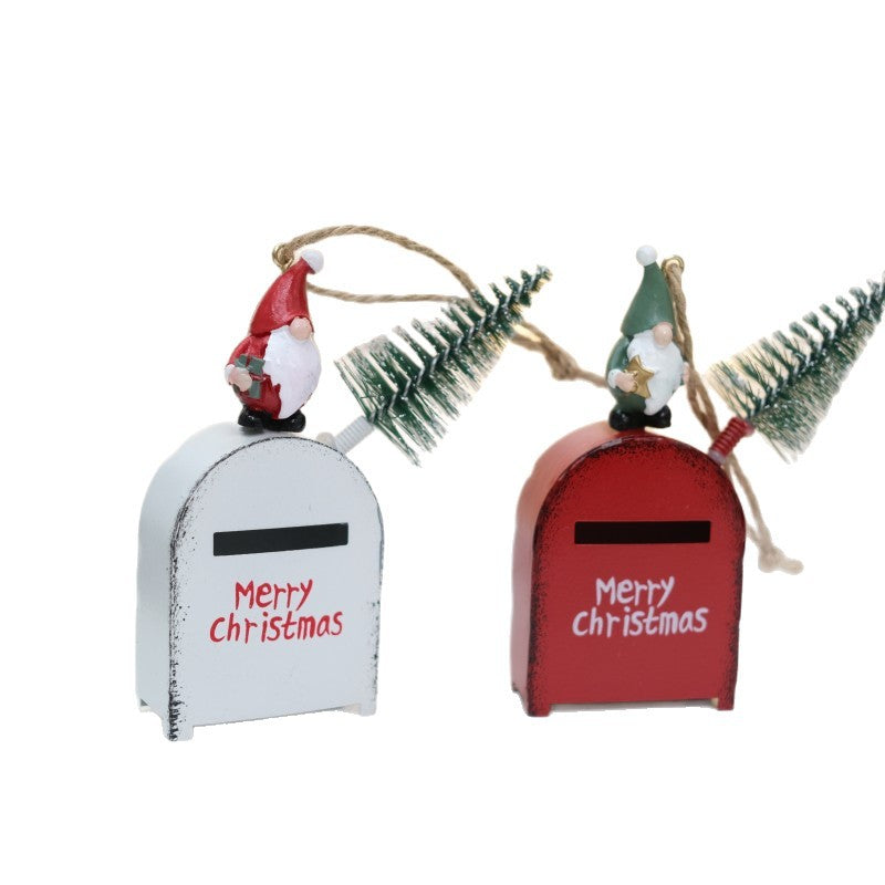 Christmas Santa Mailbox Ornament for Vintage Charm