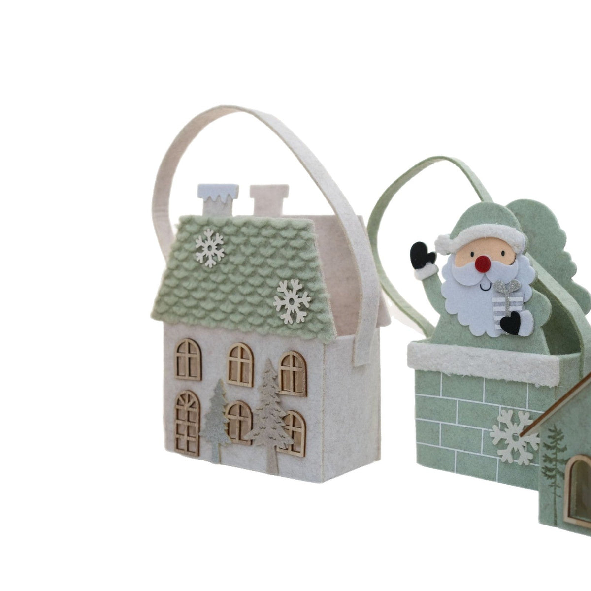 Christmas Felt Handbag – Whimsical Jade Green House