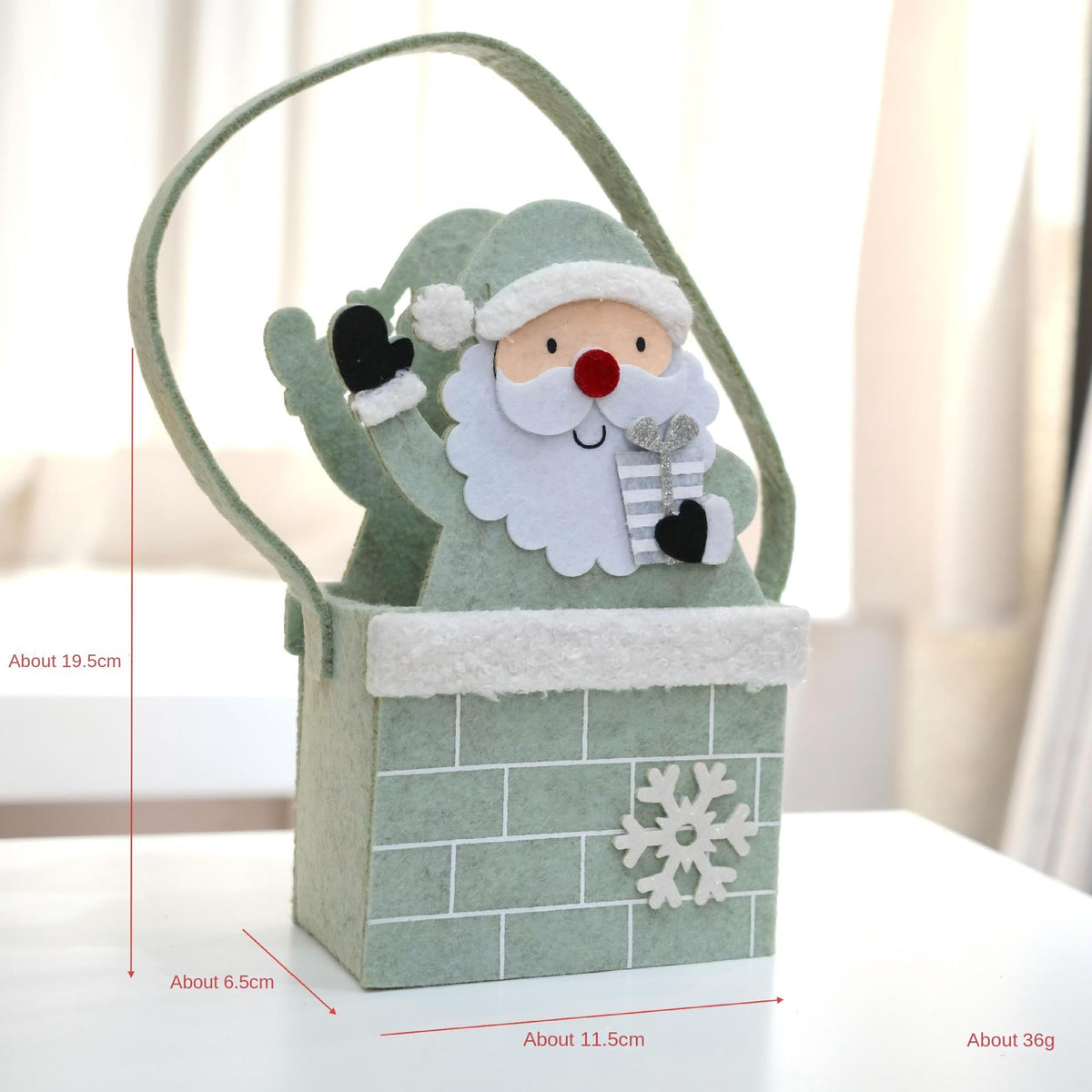 Christmas Felt Handbag – Whimsical Jade Green House