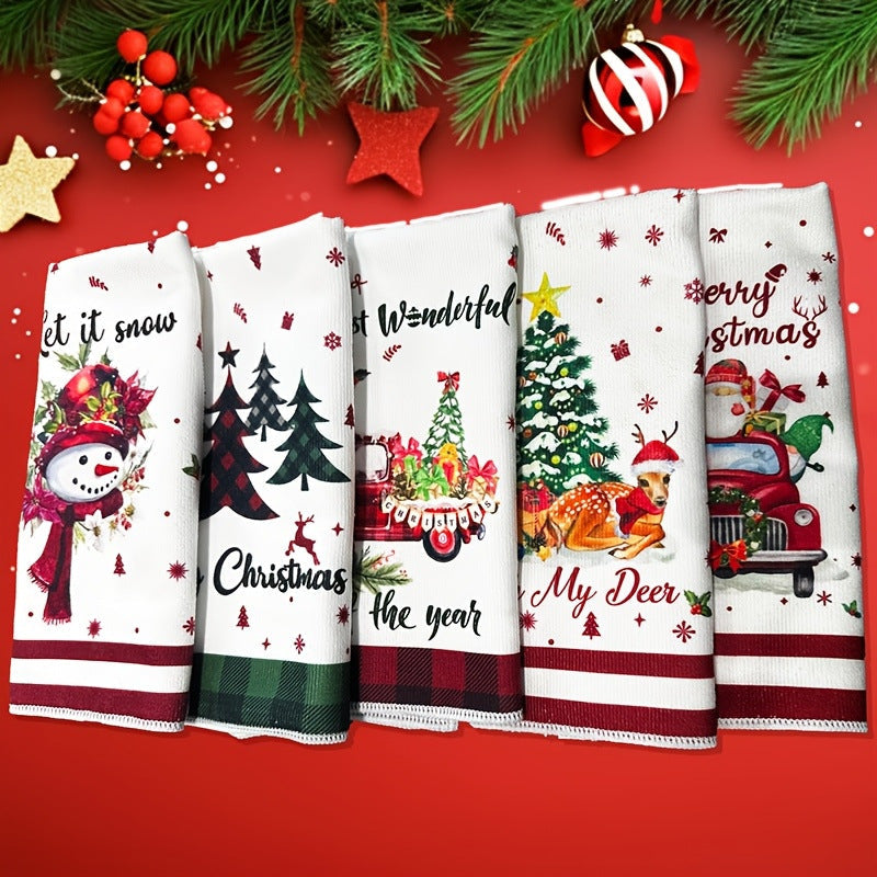 Christmas Kitchen Towels for Festive, Easy Cleanup
