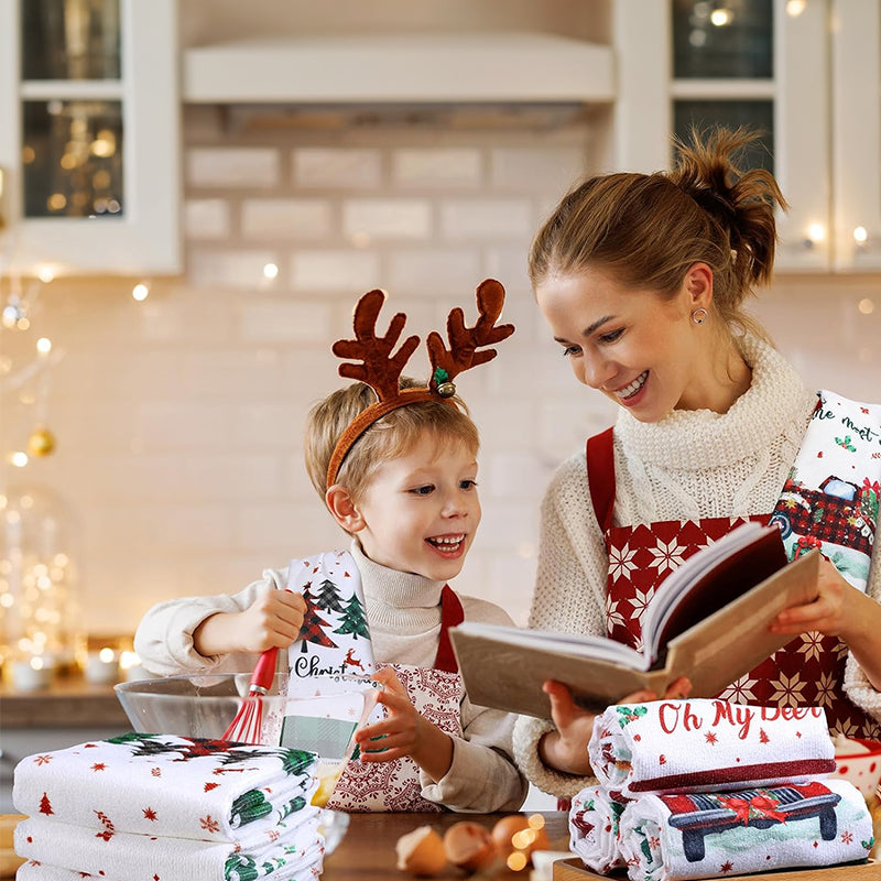 Christmas Kitchen Towels for Festive, Easy Cleanup