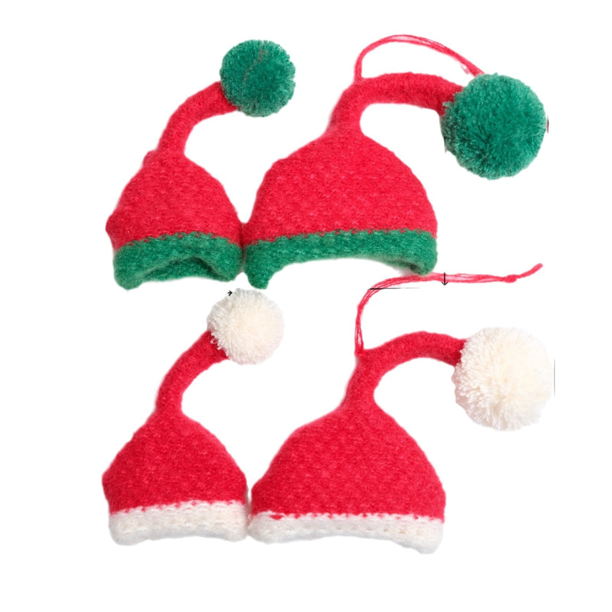 Knitted Christmas Bottle Ornaments for Festive Decor