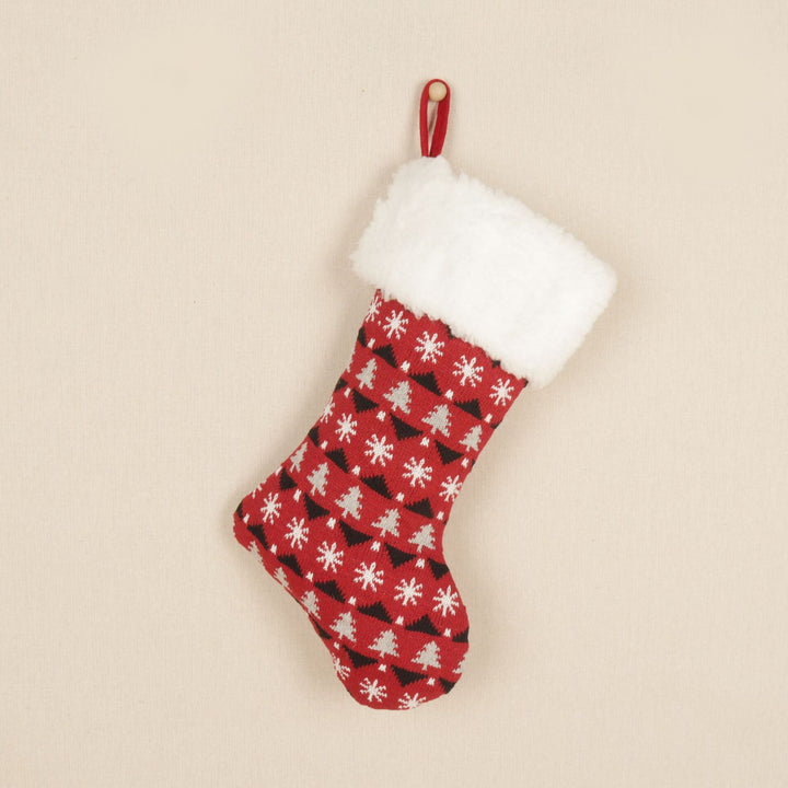 Knitted Christmas Stockings For Festive Gift Displays