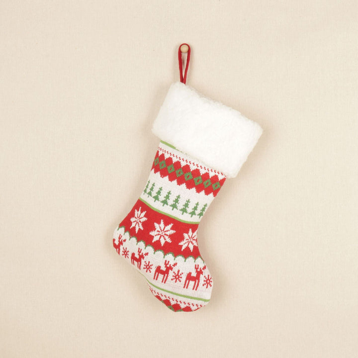 Knitted Christmas Stockings For Festive Gift Displays