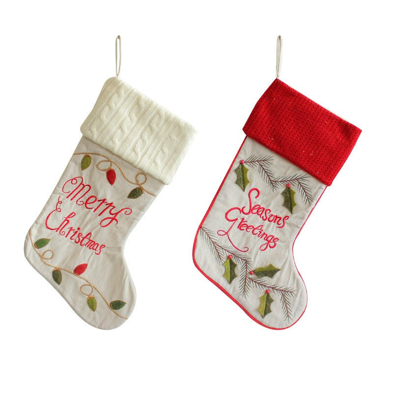 Christmas Stocking Gift Bag Set for Festive Displays
